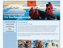 Tablet Screenshot of nordwestpassage.de